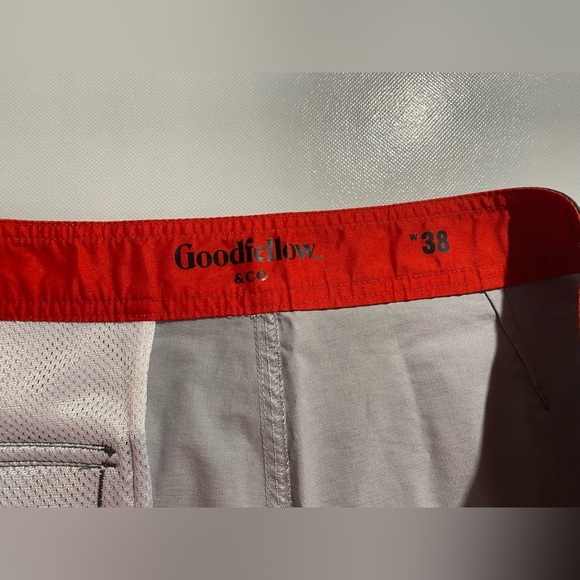 NEW SIZE 38 Men's Goodfellow & Co Boardshorts Cotton Polyester Black & Red - Picture 5 of 9